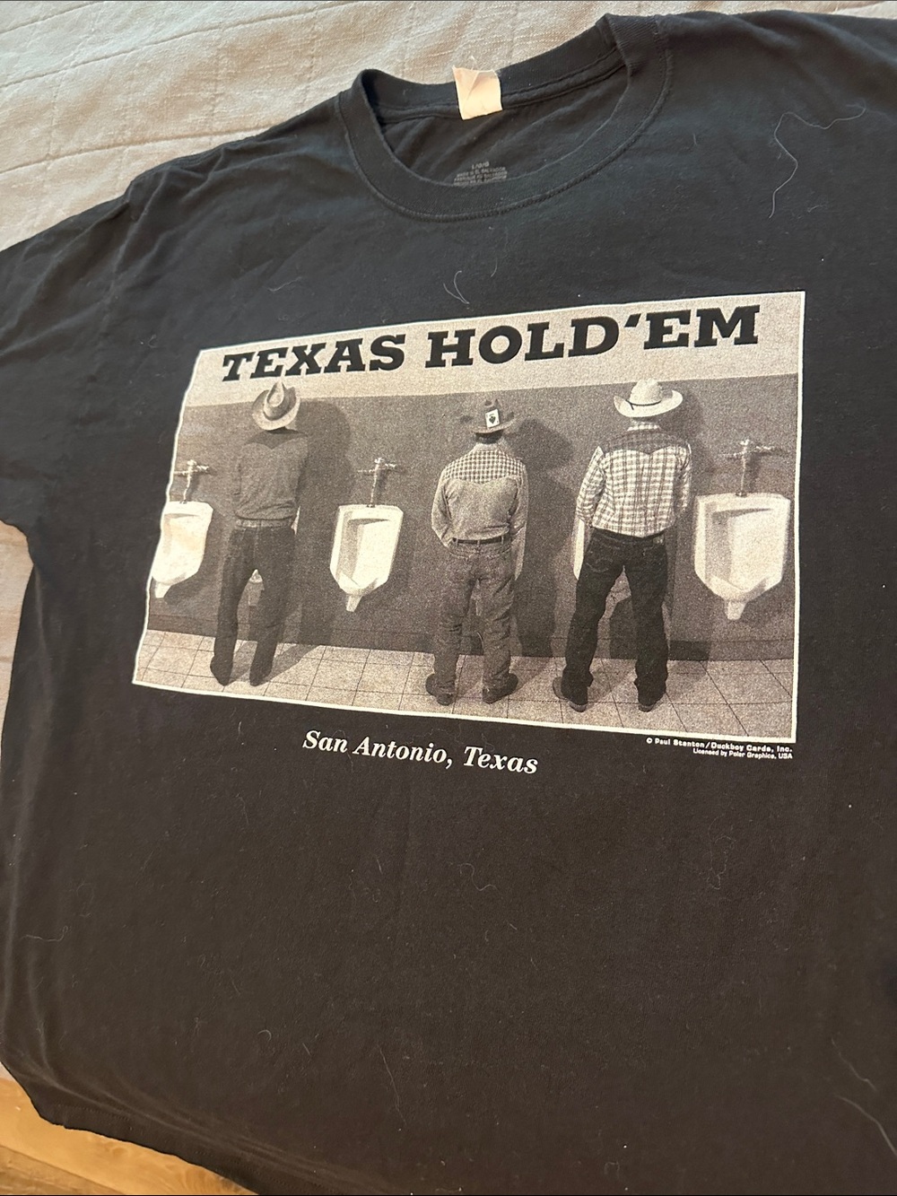 Hanes Black "Texas Hold'em" Graphic Tee